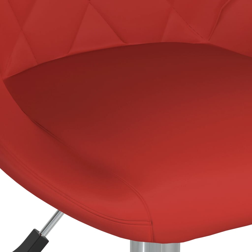 vidaXL Okretne blagovaonske stolice od umjetne kože 4 kom boja vina
