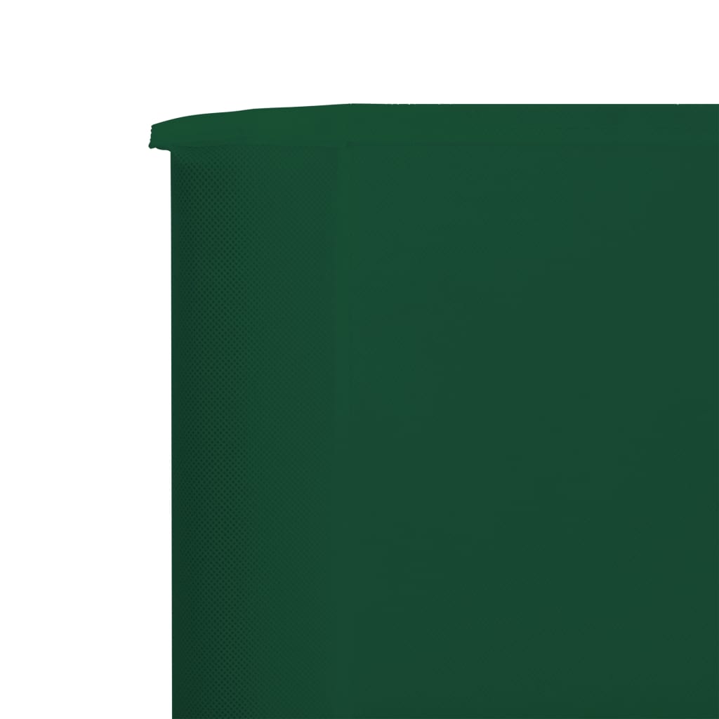 vidaXL Vjetrobran s 3 panela od tkanine 400 x 160 cm zeleni