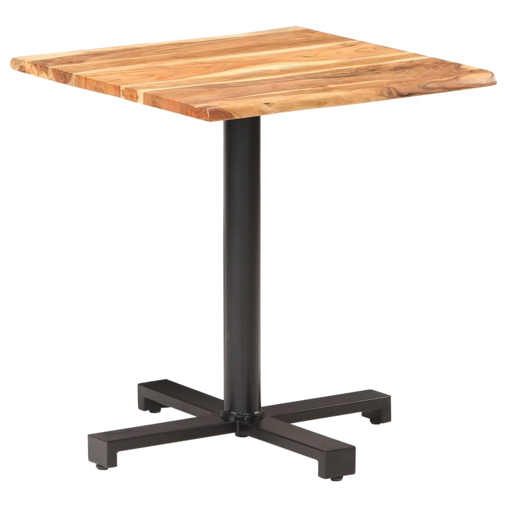 vidaXL Bistro stol sa živim rubovima 70x70x75 cm masivno drvo bagrema