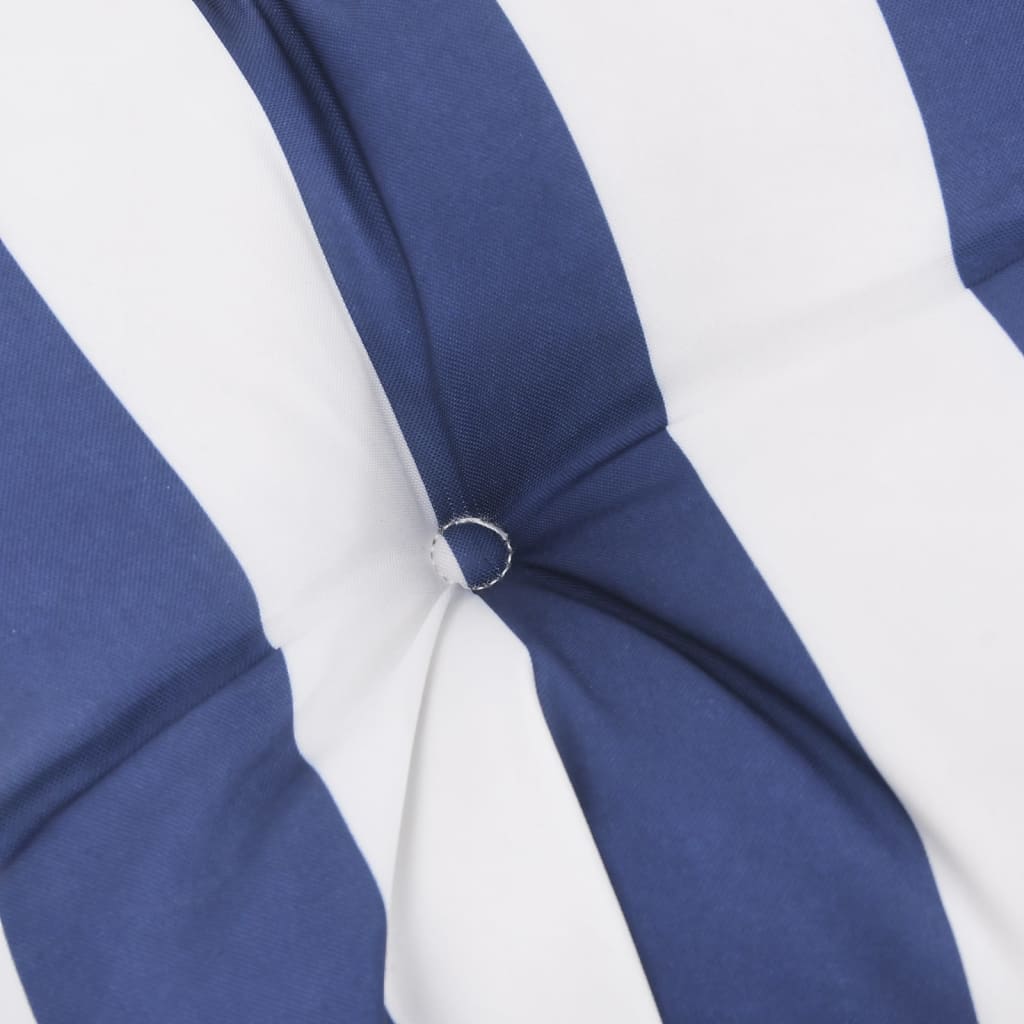 vidaXL Jastuk za vrtnu klupu plavo-bijeli prugasti 100x50x7 cm tkanina