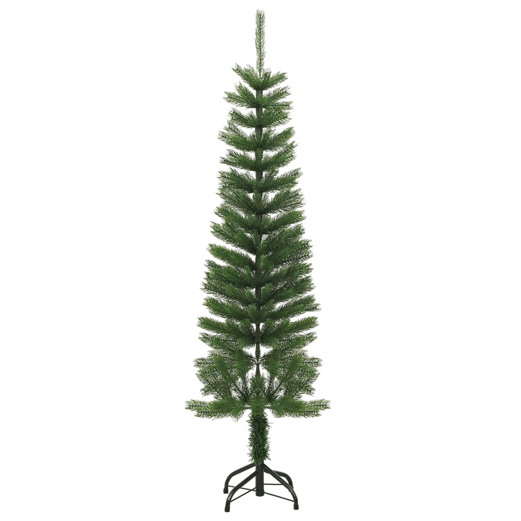 vidaXL Umjetno usko božićno drvce sa stalkom 150 cm PE