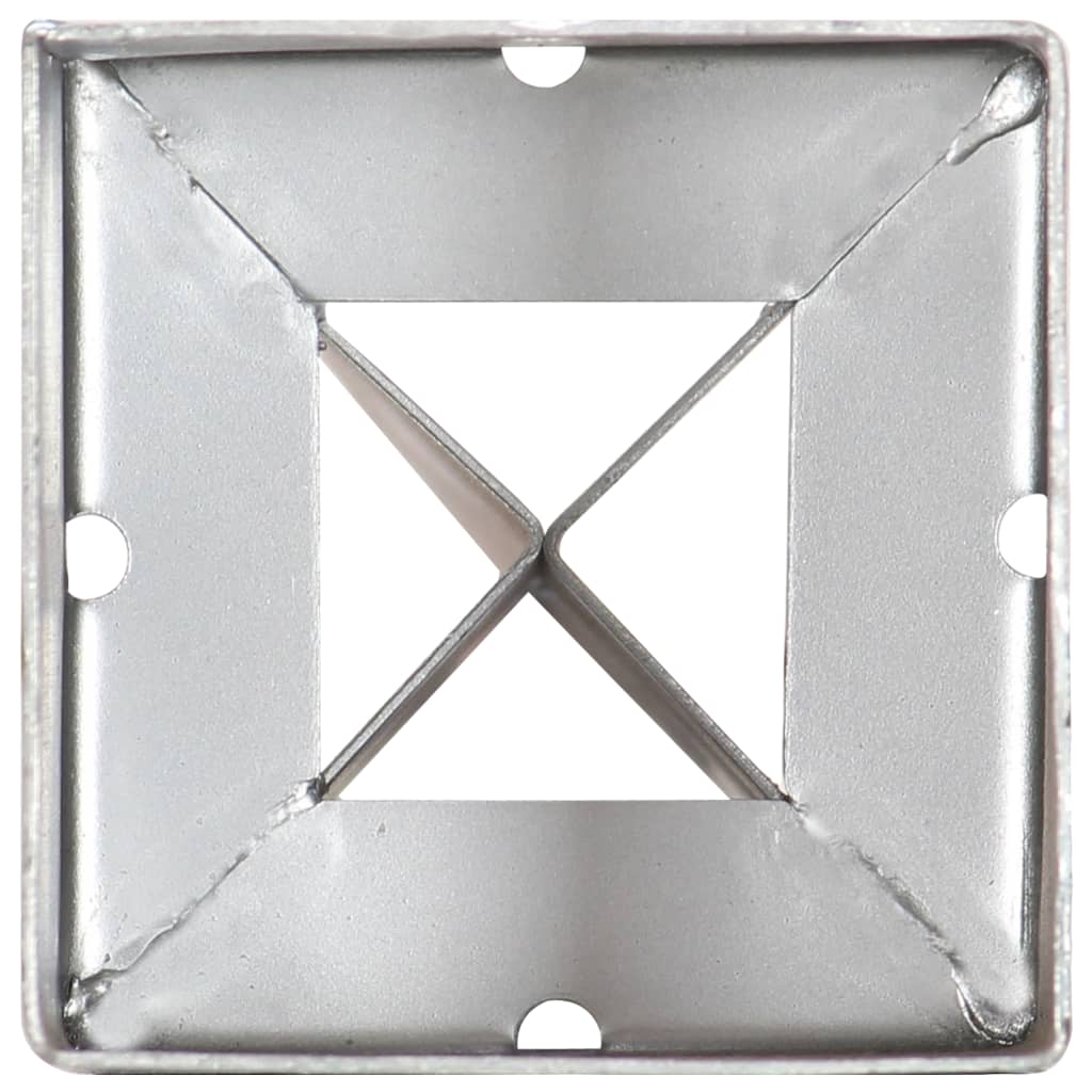 vidaXL Šiljci za tlo 12 kom srebrni 9 x 9 x 90 cm od pocinčanog čelika