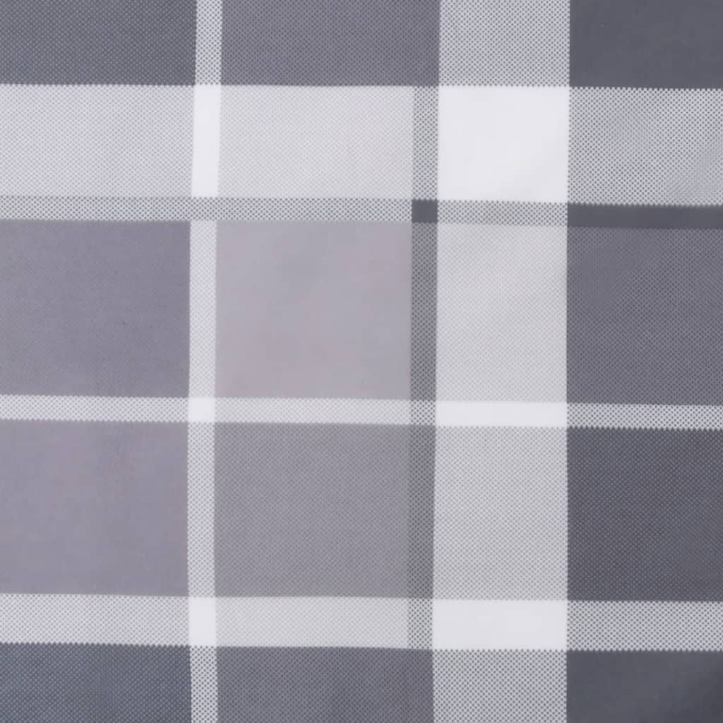 vidaXL Jastuk za palete sivi karirani 50 x 40 x 12 cm od tkanine