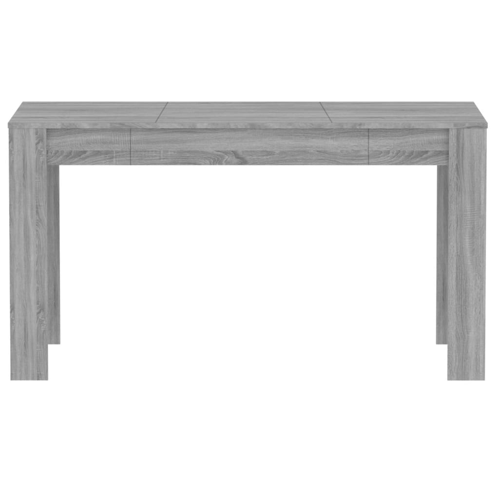 vidaXL Blagovaonski stol sivi hrast 140x74,5x76 cm konstruirano drvo