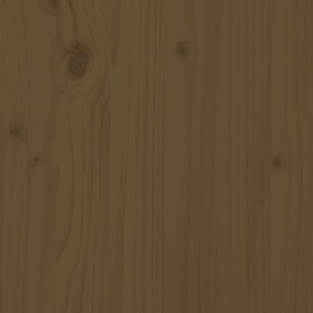 vidaXL Dnevni ležaj od masivne borovine smeđa boja meda 90 x 200 cm