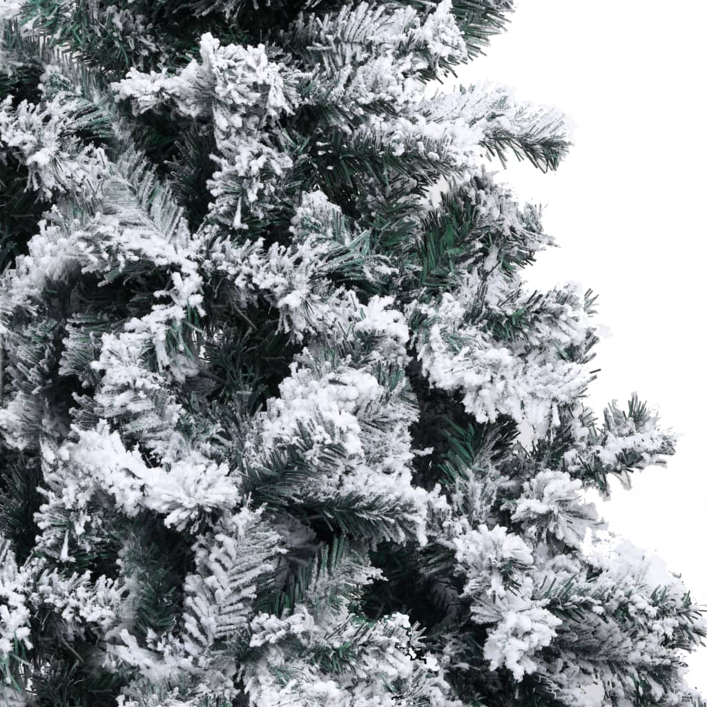 vidaXL Umjetno božićno drvce sa snijegom zeleno 240 cm PVC