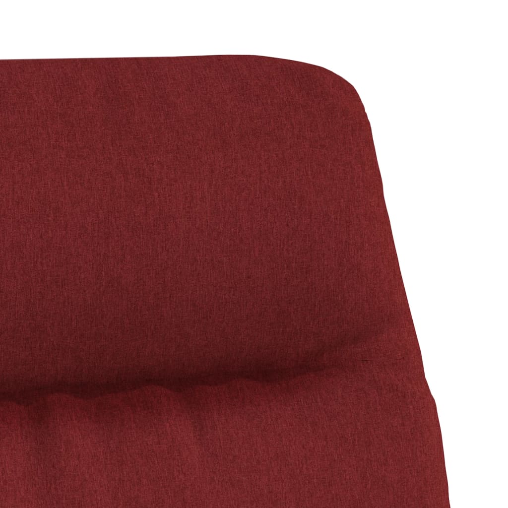 vidaXL Stolica za opuštanje od tkanine crvena boja vina