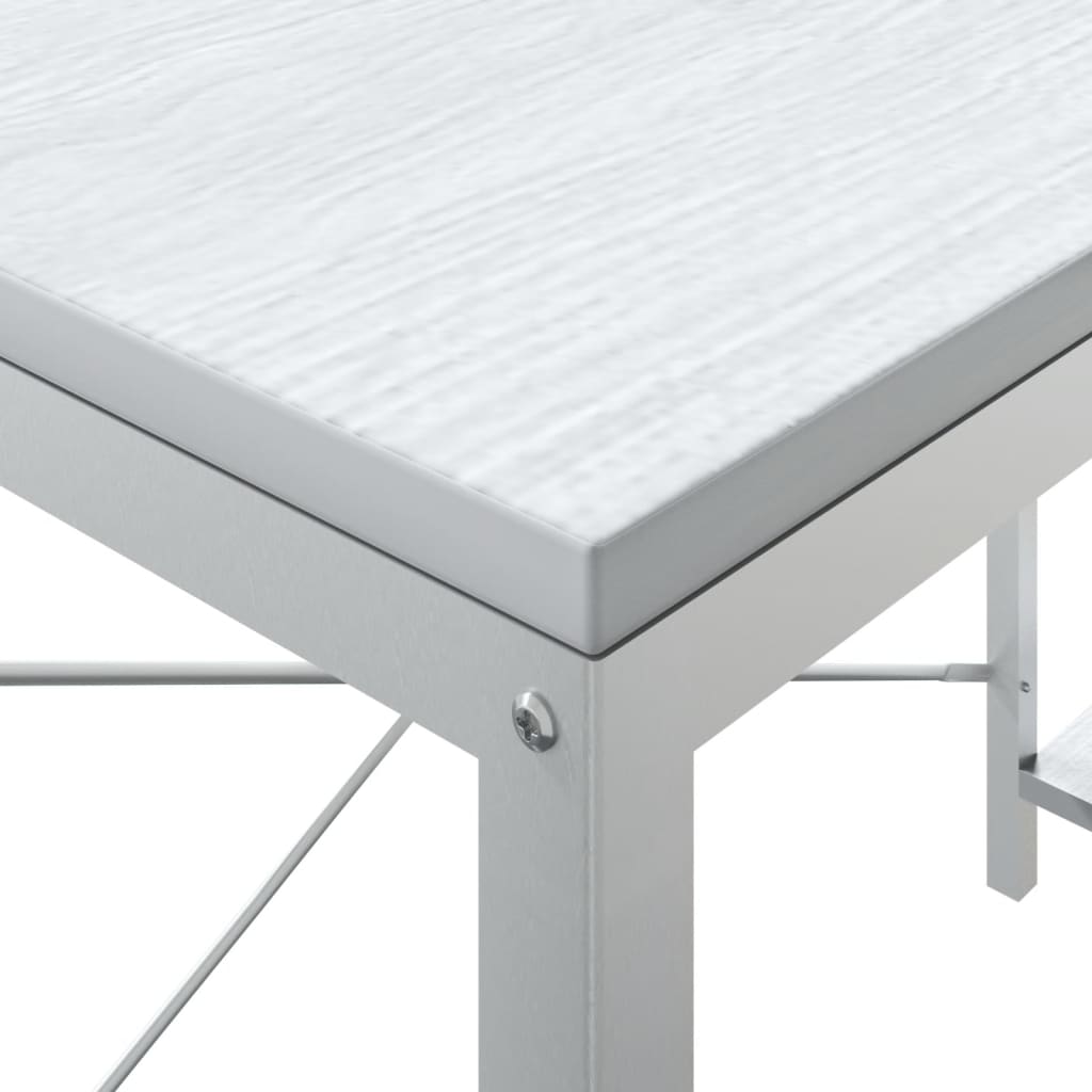 vidaXL Stol za računalo bijeli 110 x 72 x 70 cm od iverice