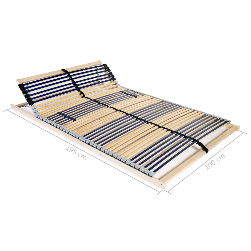 vidaXL Podnica za krevet s 42 letvice i 7 zona 100 x 200 cm