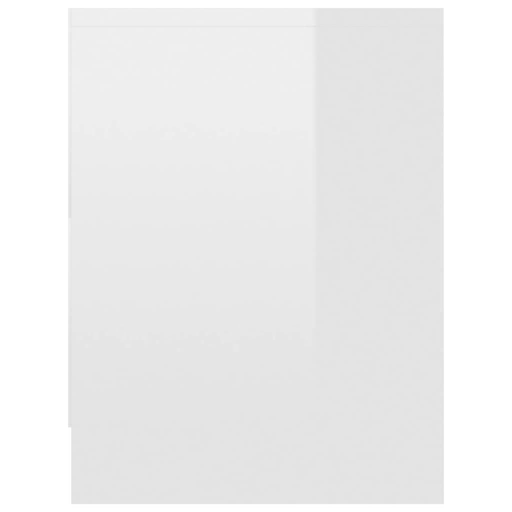 vidaXL Noćni ormarić visoki sjaj bijeli 40 x 30 x 40 cm od iverice