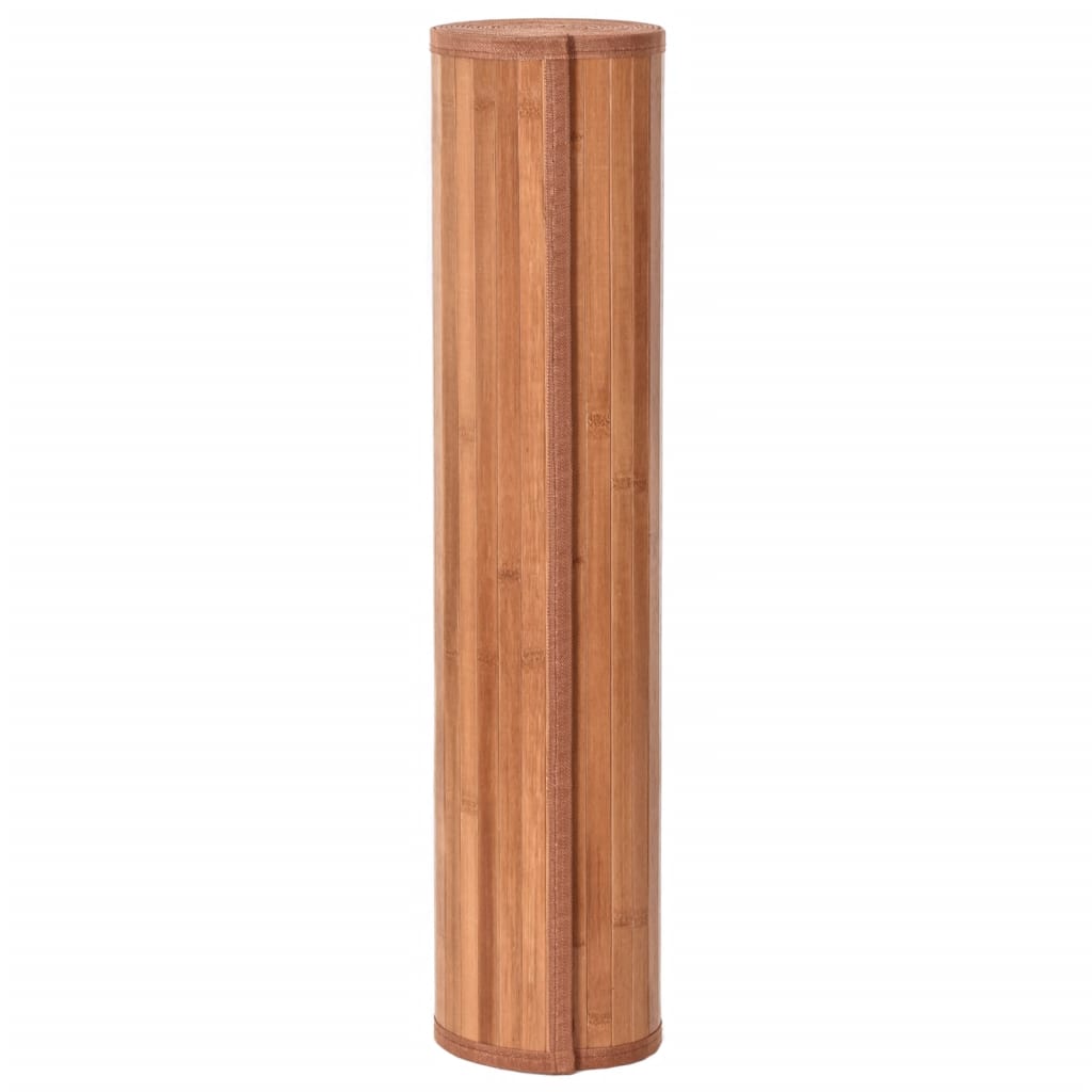 vidaXL Tepih pravokutni smeđi 60 x 500 cm od bambusa