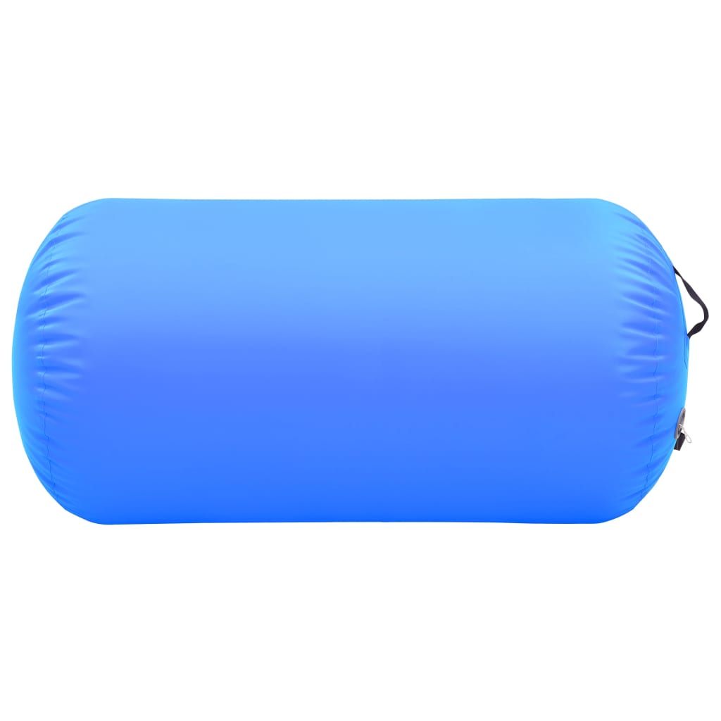 vidaXL Gimnastički valjak na napuhavanje s crpkom 120x75 cm PVC plavi