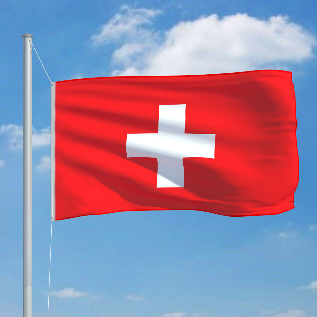vidaXL Švicarska zastava 90 x 150 cm
