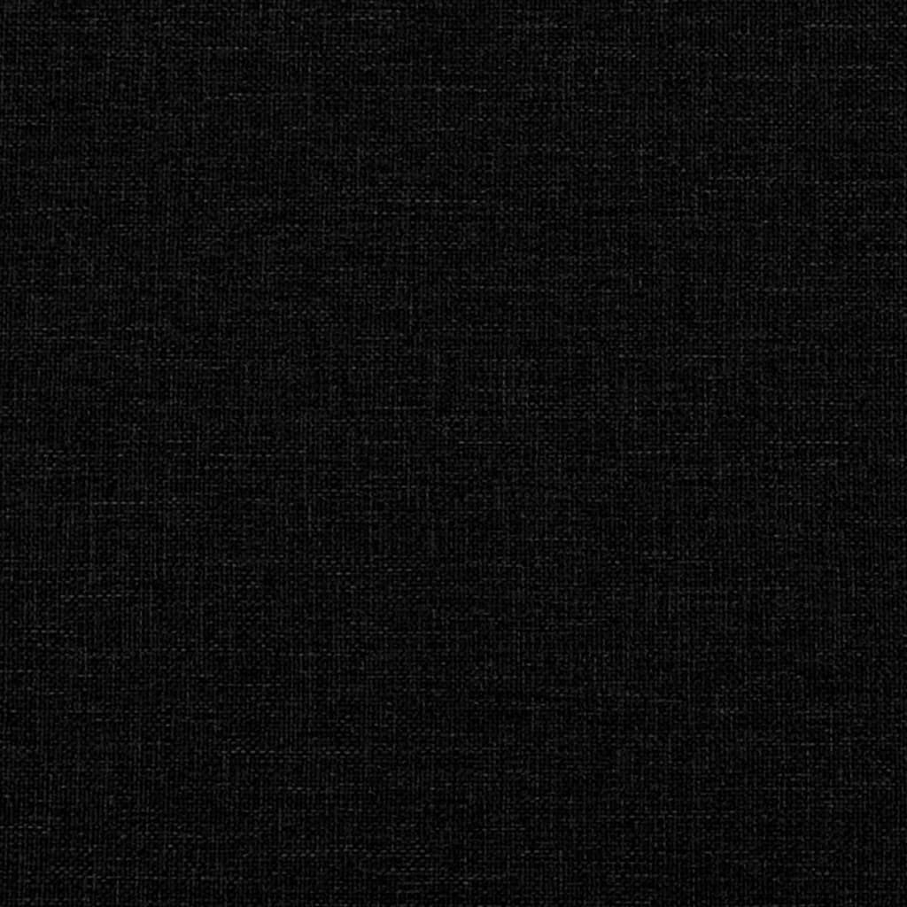 vidaXL Kutna garnitura na razvlačenje crna 275x140x70 cm od tkanine