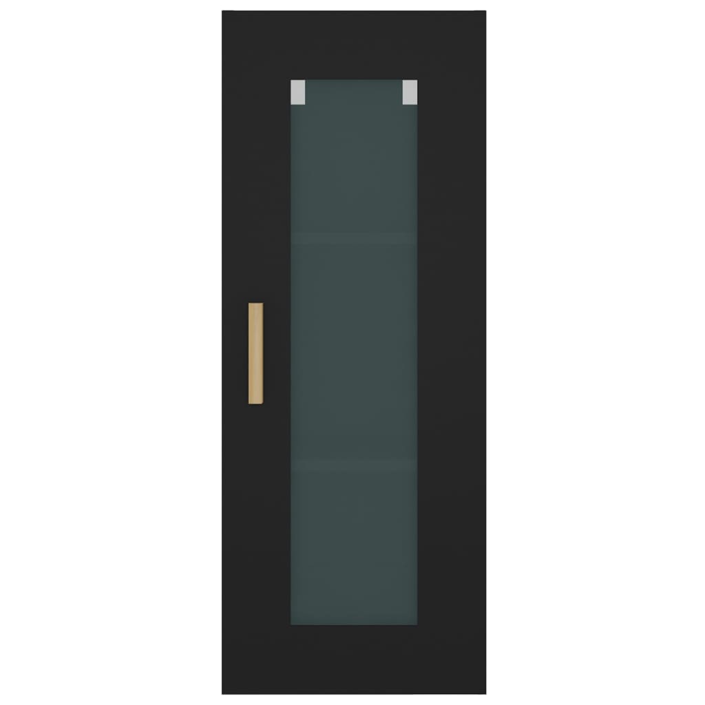vidaXL Viseći zidni ormarić crni 34,5 x 34 x 90 cm