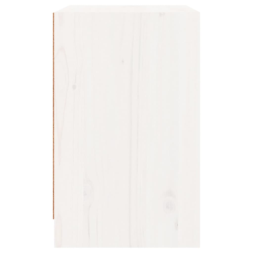 vidaXL Noćni ormarić bijeli 40 x 31 x 50 cm od masivne borovine