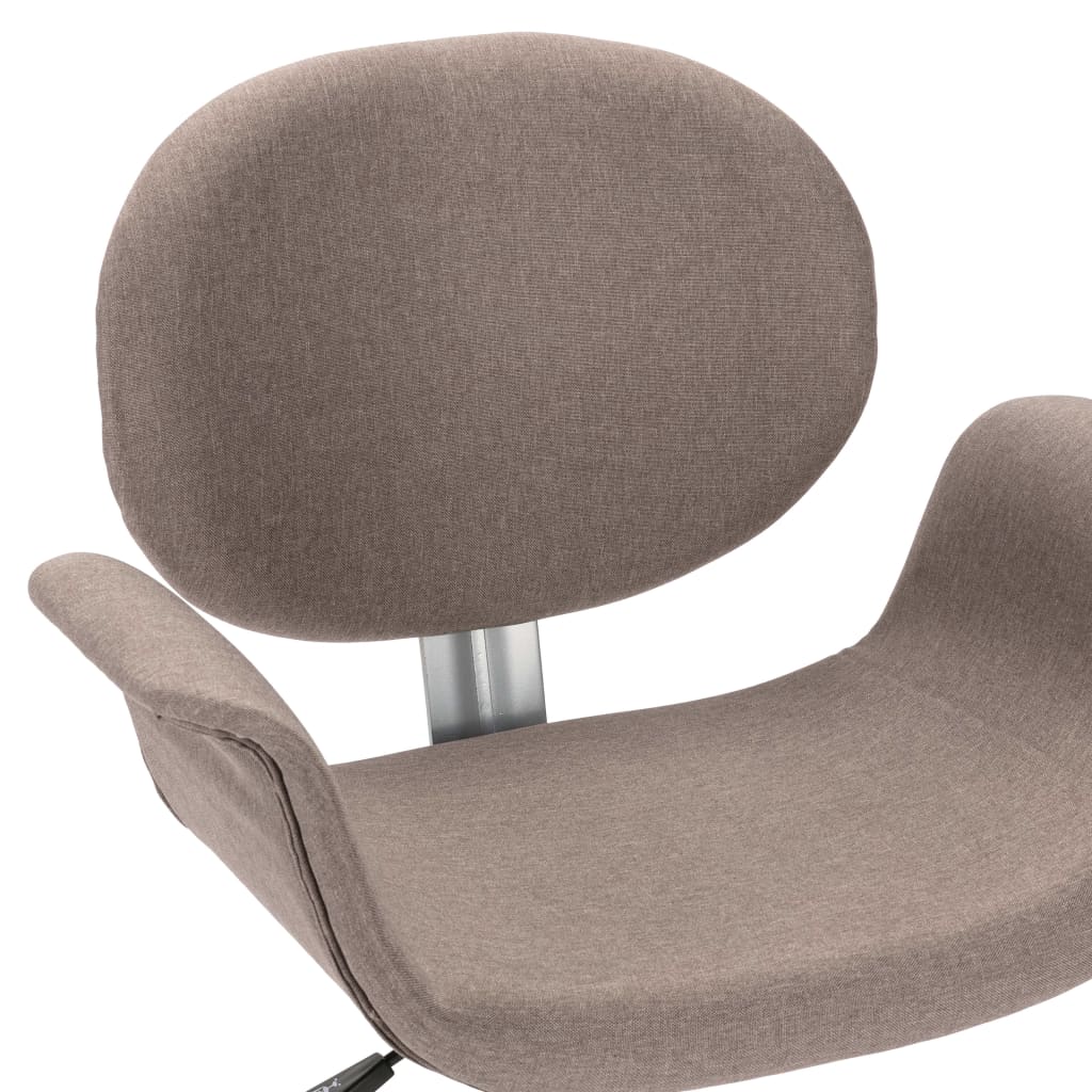 vidaXL Okretne blagovaonske stolice od tkanine 6 kom smeđe-sive