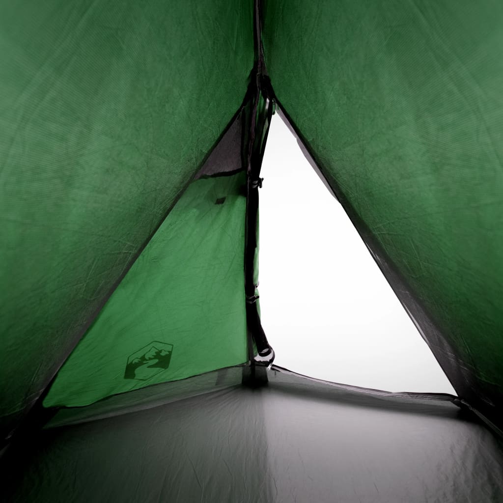 vidaXL Kupolasti šator za kampiranje za 2 osobe zeleni vodootporni