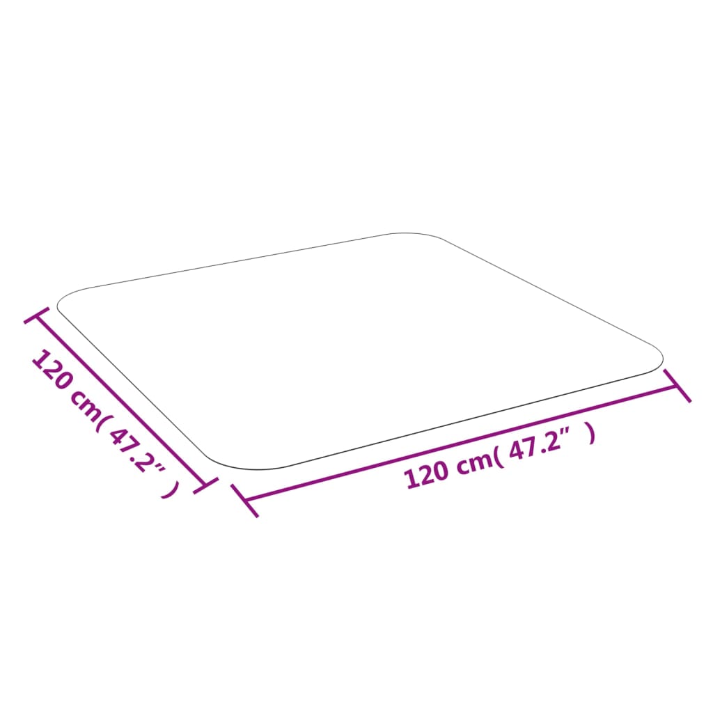 vidaXL Podna prostirka za laminat ili tepih 120 cm x 120 cm