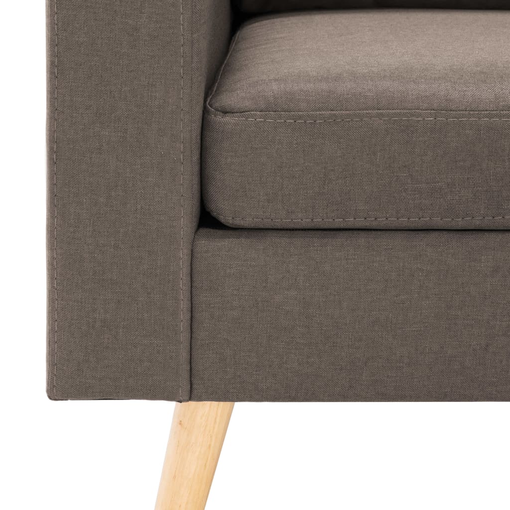 vidaXL Fotelja od tkanine smeđe-siva