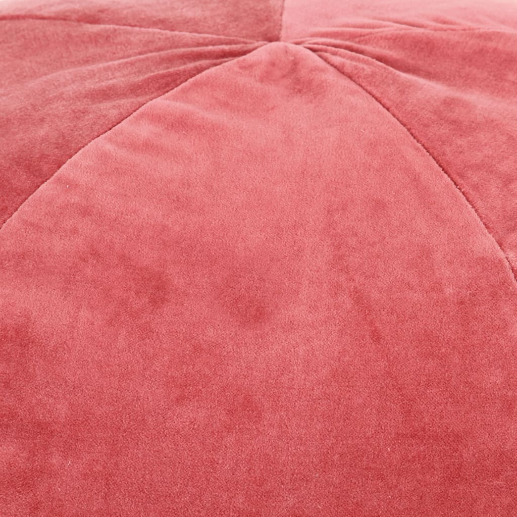 vidaXL Tabure od pamučnog baršuna 50 x 35 cm ružičasti