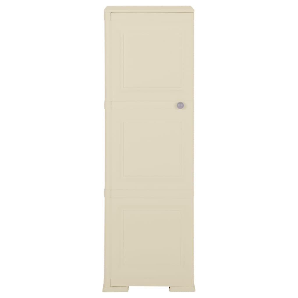 vidaXL Plastični ormarić 40 x 43 x 125 cm izgled drva angora bijeli