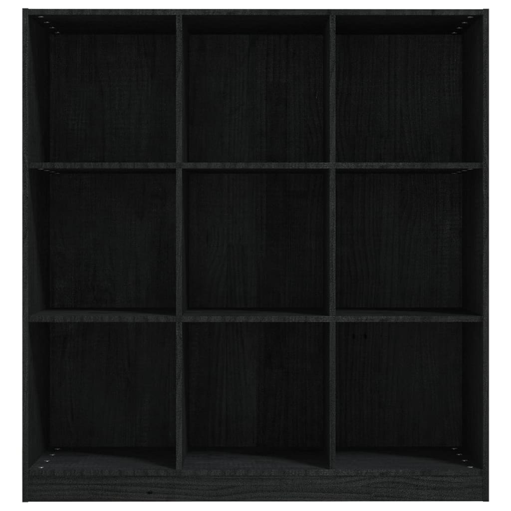 vidaXL Ormarić za knjige / pregrada crni 104x33,5x110 cm od borovine