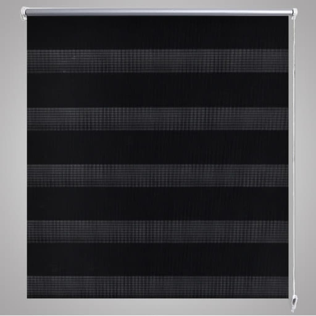 Rolo crne zavjese sa zebrastim linijama 120 x 230 cm