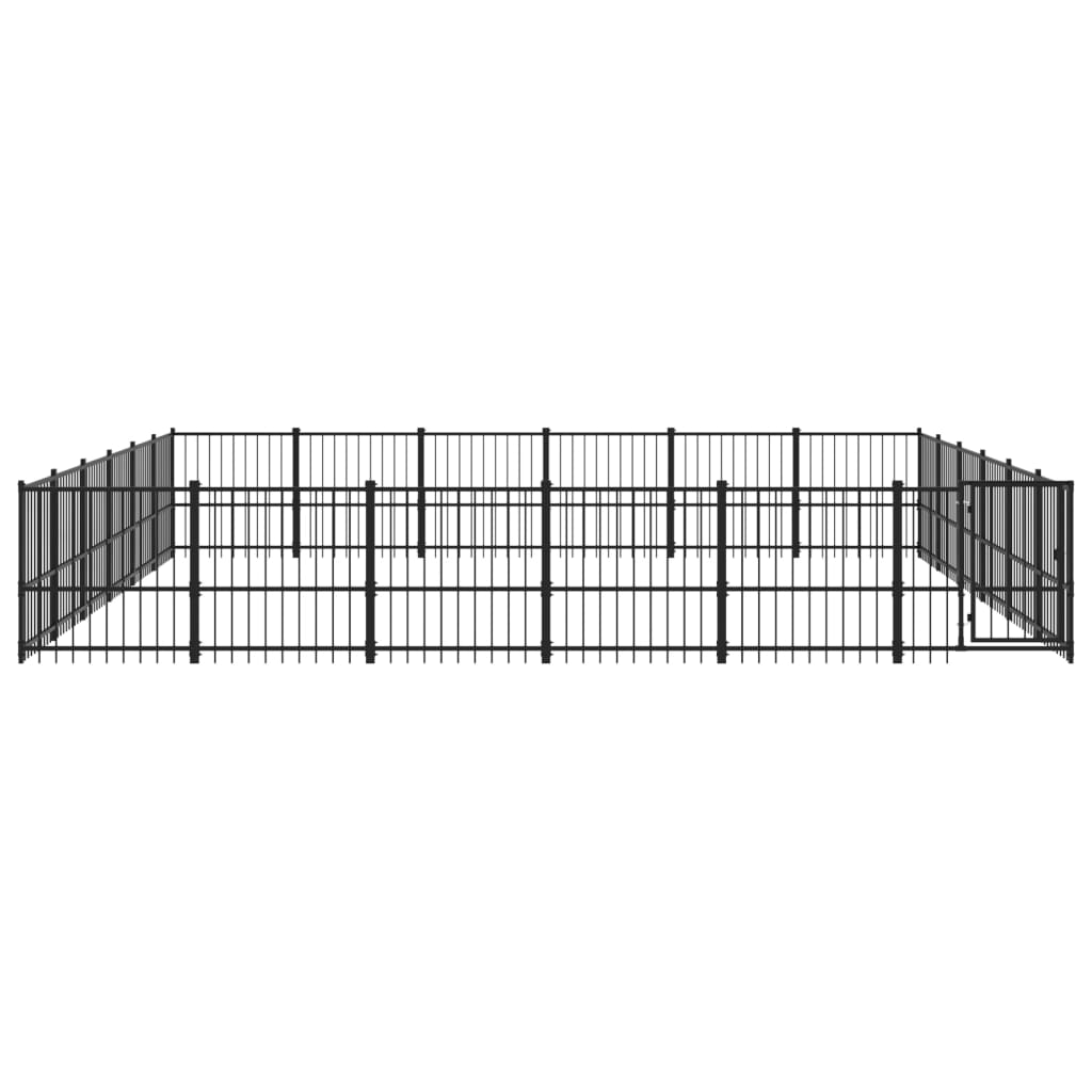 vidaXL Vanjski kavez za pse čelični 33,87 m²