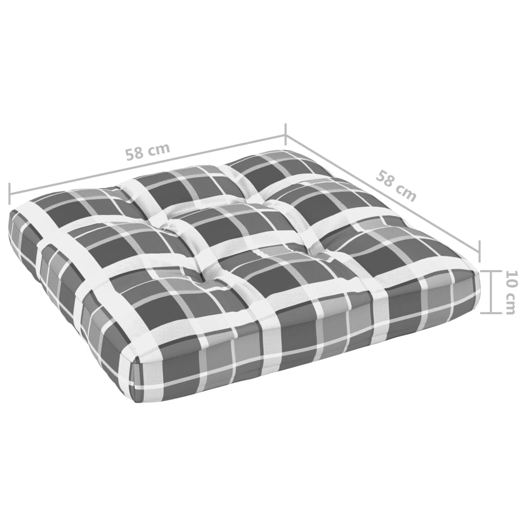 vidaXL 4-dijelna garnitura od paleta s jastucima impregnirana borovina