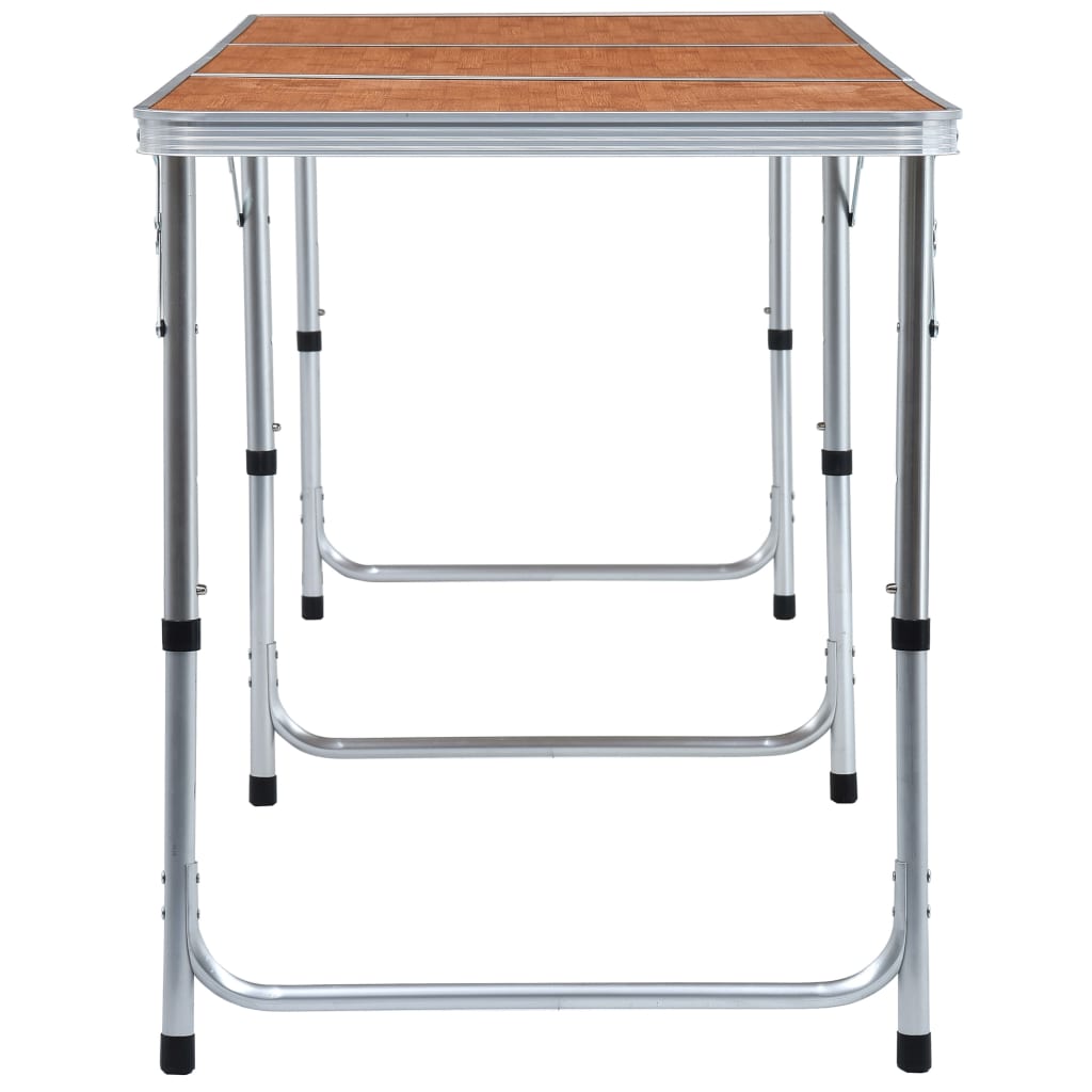 vidaXL Sklopivi stol za kampiranje aluminijski 180 x 60 cm