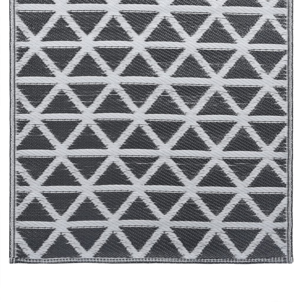 vidaXL Vanjski tepih crni 160 x 230 cm PP