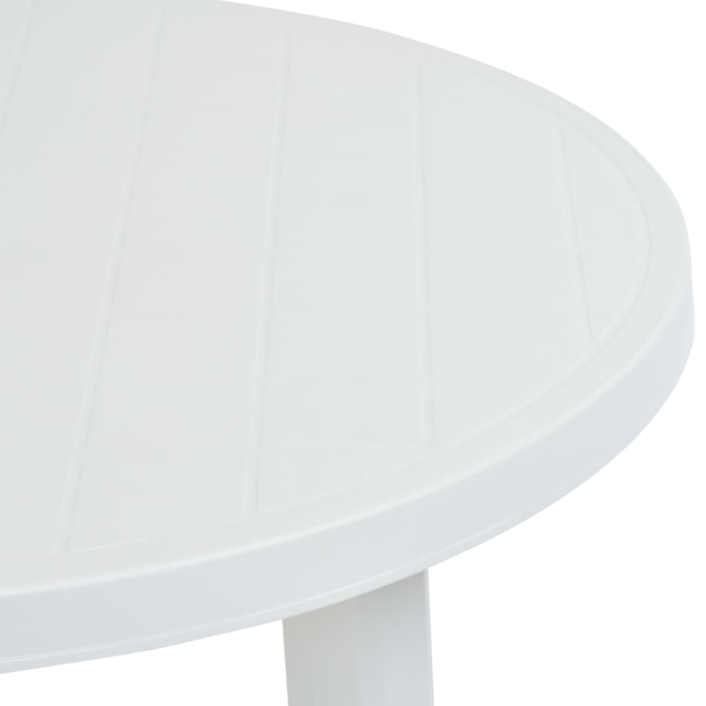 vidaXL Vrtni stol bijeli 89 cm plastični