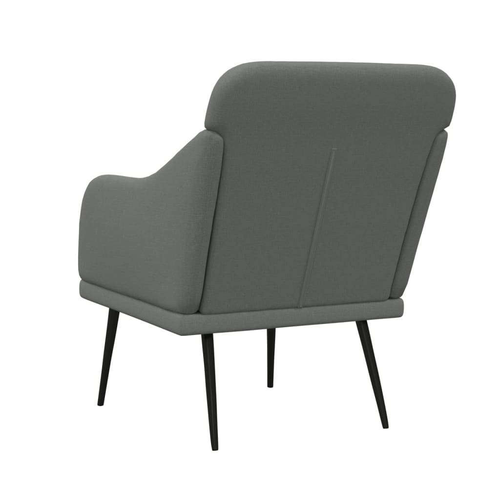 vidaXL Fotelja tamnosiva 63 x 76 x 80 cm od tkanine