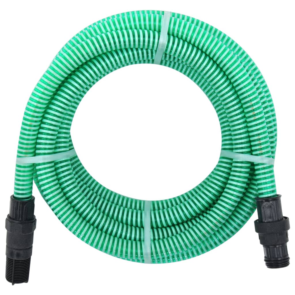 vidaXL Usisno crijevo s PVC priključcima zeleno 1 " 7 m PVC