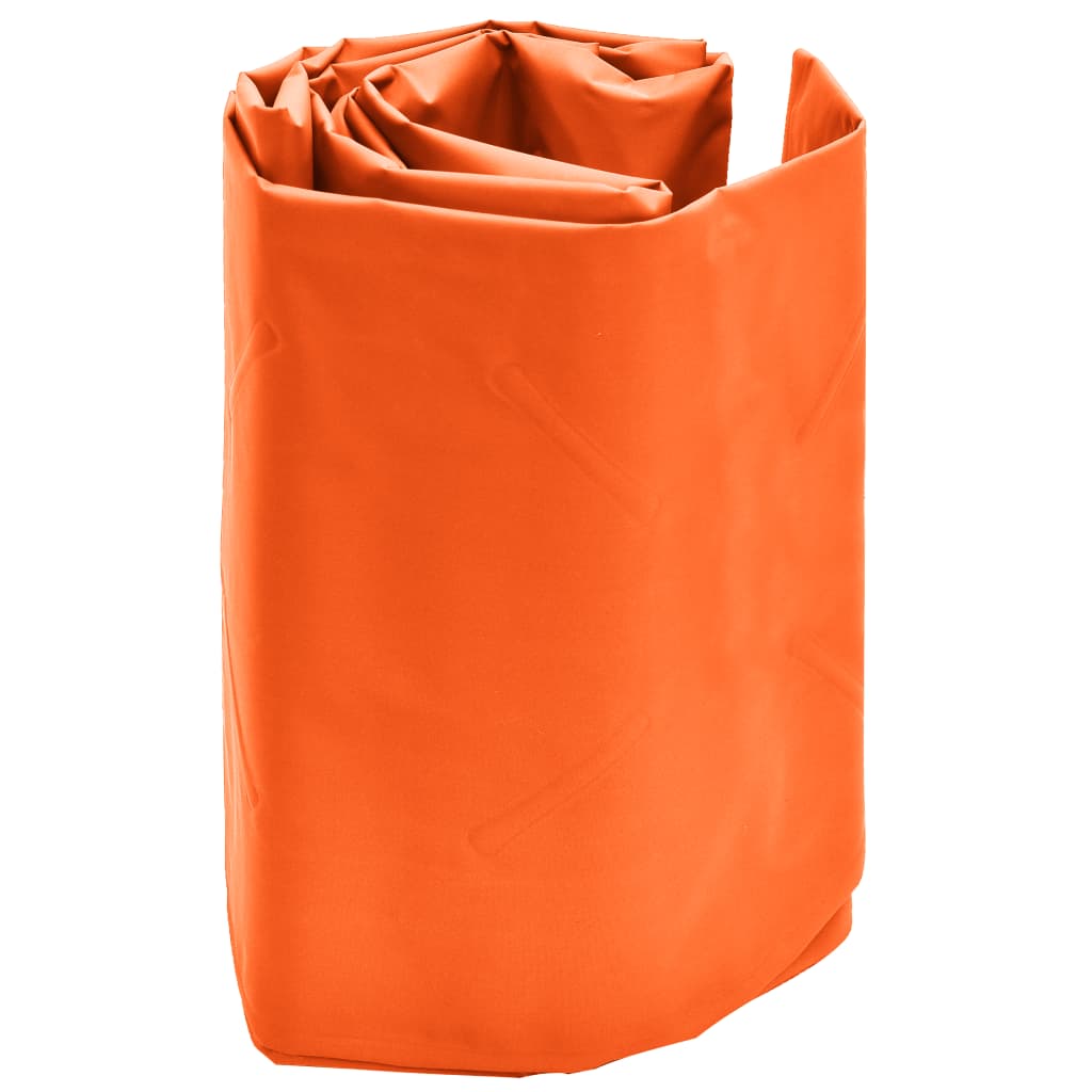 vidaXL Zračni madrac na napuhavanje s jastukom 58 x 190 cm narančasti