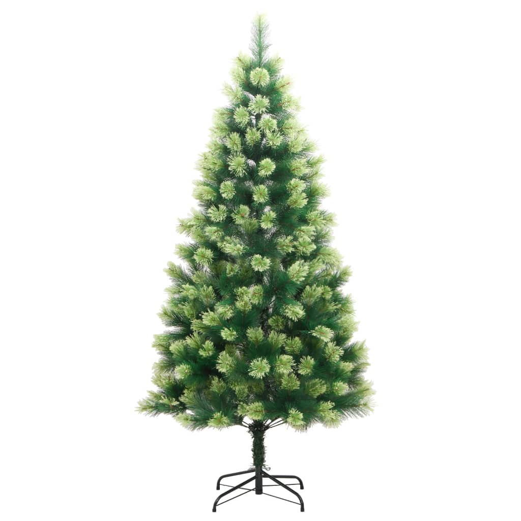 vidaXL Umjetno božićno drvce sa šarkama i stalkom 180 cm