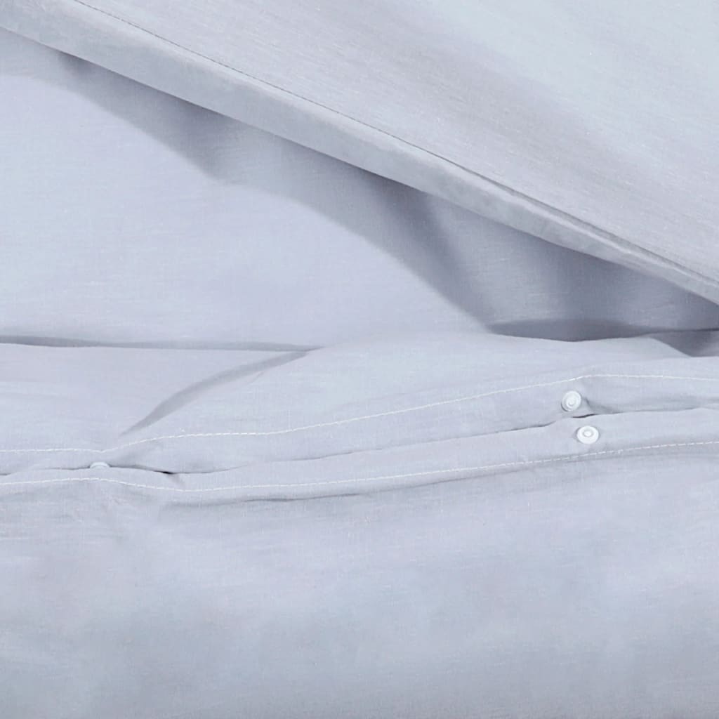 vidaXL Set posteljine za poplun sivi 260x220 cm lagana mikrovlakna