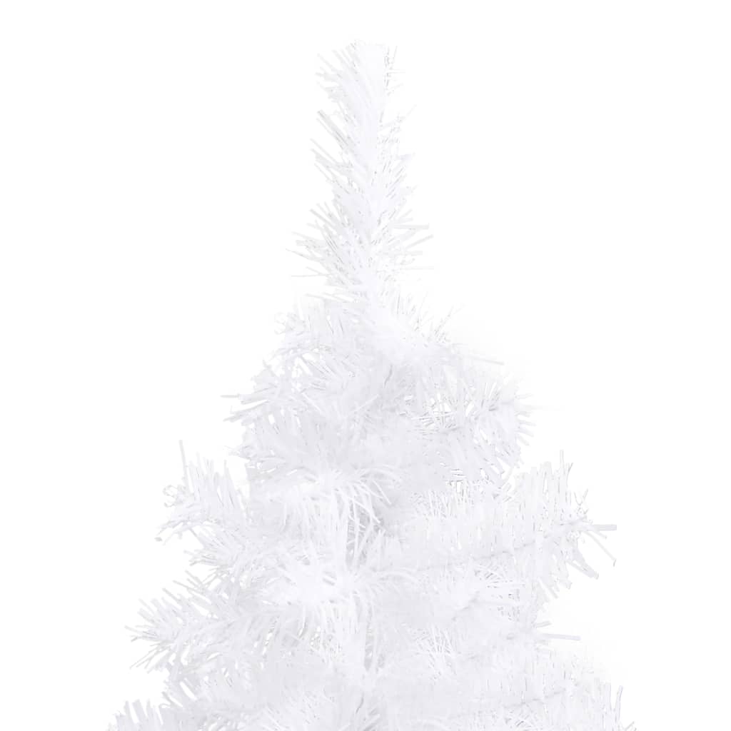 vidaXL Kutno umjetno božićno drvce bijelo 120 cm PVC