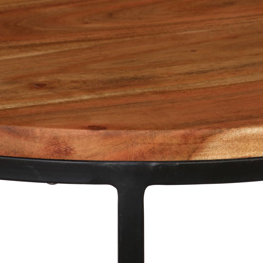 vidaXL 3-dijelni set stolića za kavu od masivnog bagremovog drva s obradom od šišama
