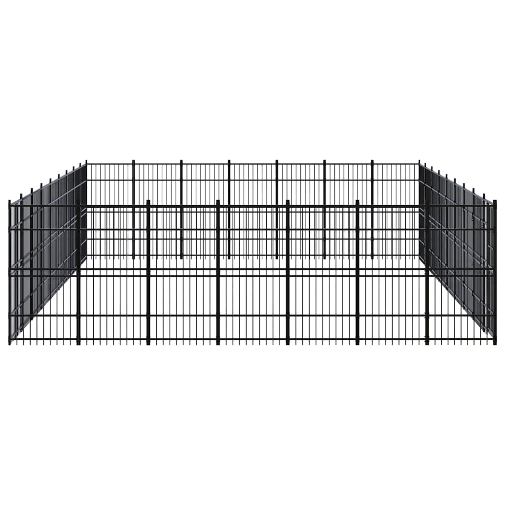 vidaXL Vanjski kavez za pse čelični 58,06 m²