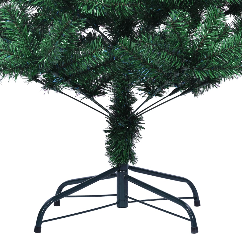 vidaXL Umjetno božićno drvce s obojenim vrhovima zeleno 180 cm PVC