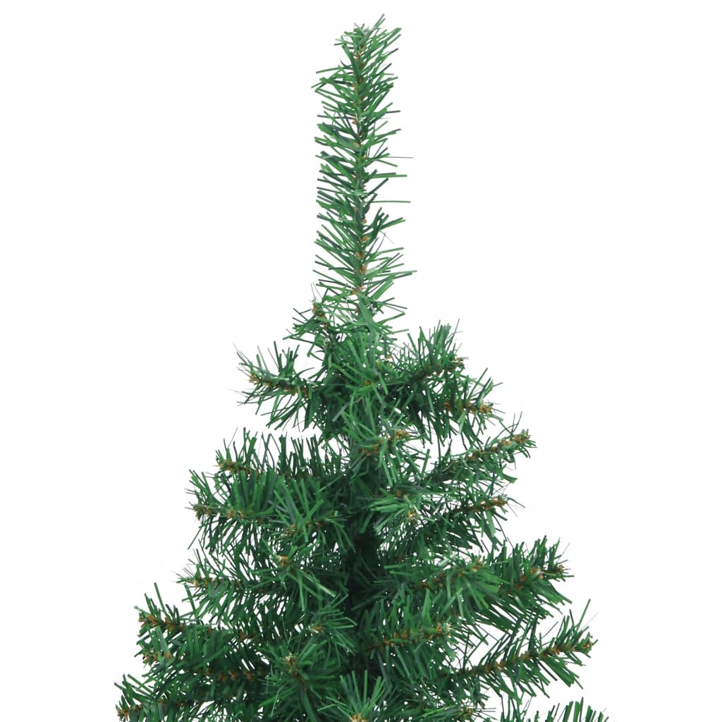 vidaXL Kutno umjetno božićno drvce zeleno 120 cm PVC