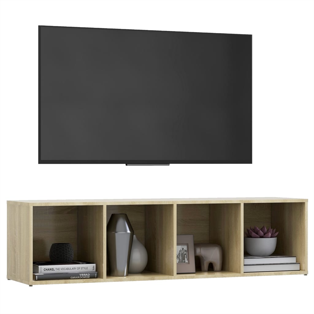 vidaXL TV ormarić boja hrasta 142,5 x 35 x 36,5 cm konstruirano drvo