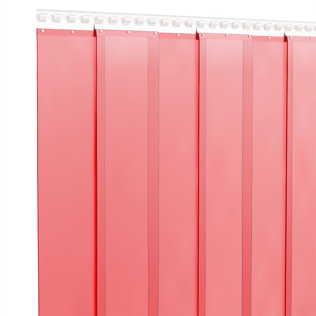vidaXL Zavjesa za vrata crvena 200 mm x 1,6 mm 10 m PVC