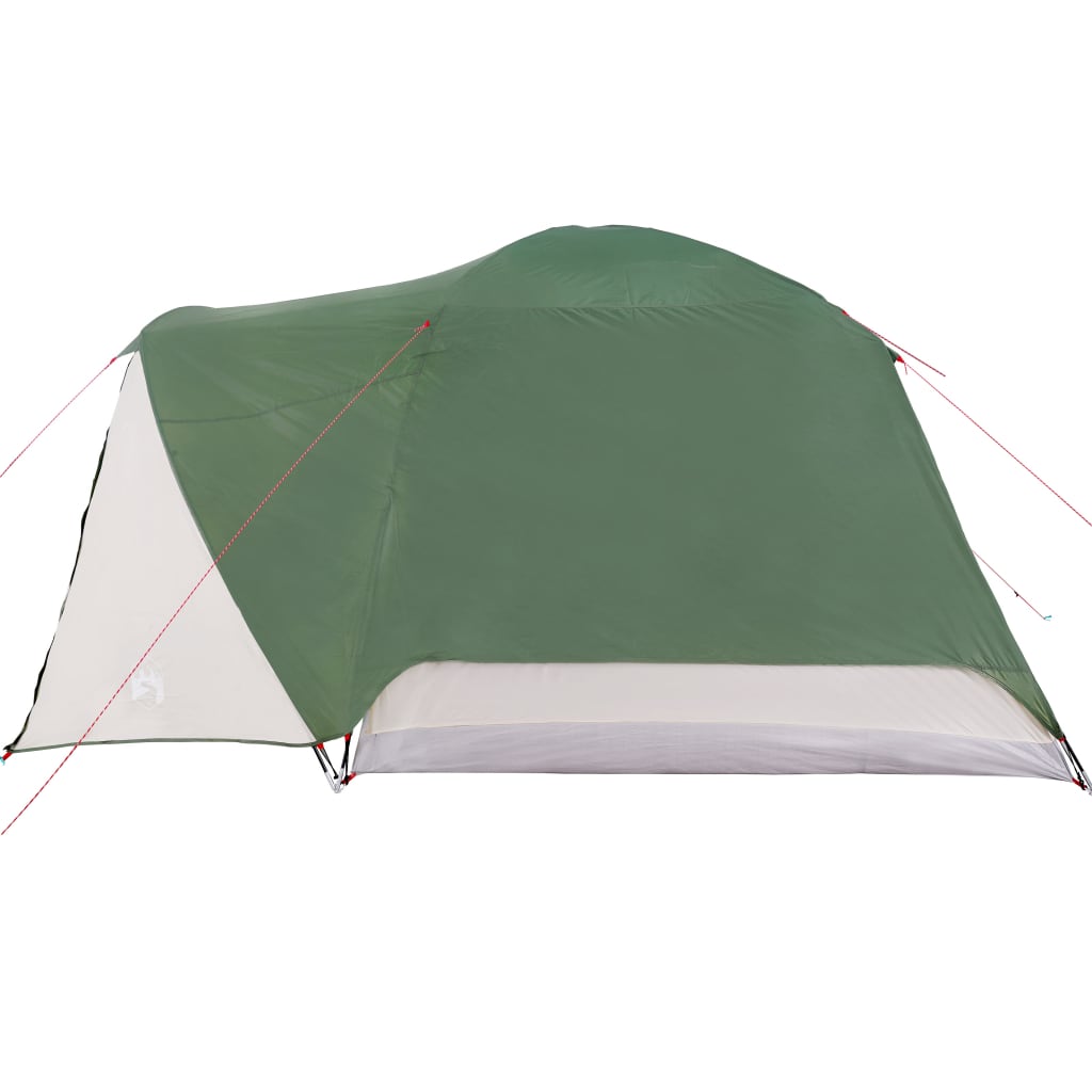 vidaXL Obiteljski šator s trijemom za 6 osoba zeleni vodootporni