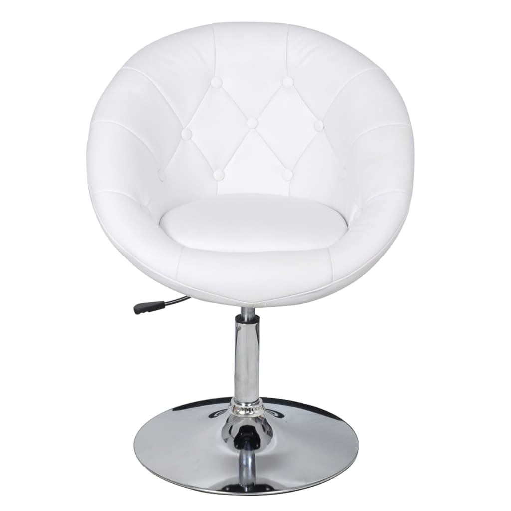 vidaXL Barski stolci od umjetne kože 2 kom bijeli