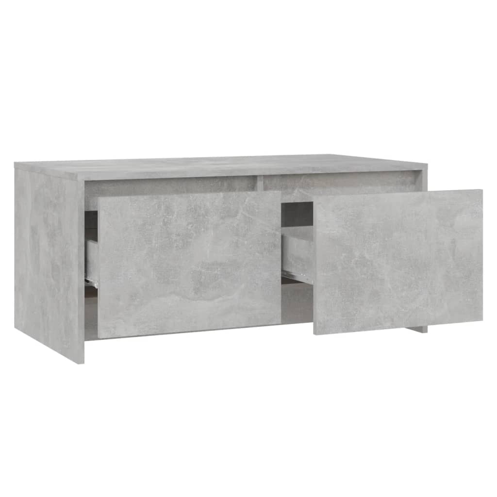 vidaXL Stolić za kavu siva boja betona 90 x 50 x 41,5 cm od iverice