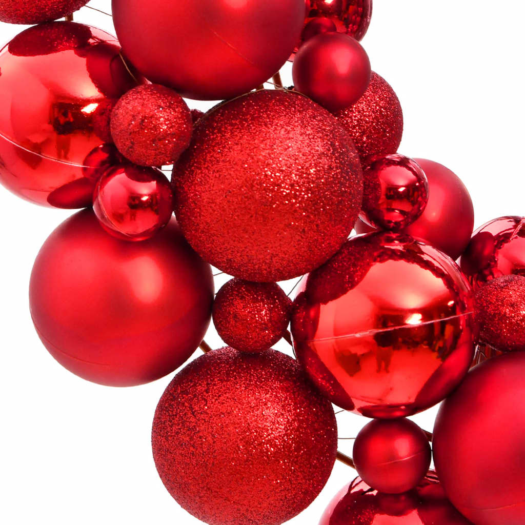 vidaXL Božićni vijenac crveni 45 cm polistiren