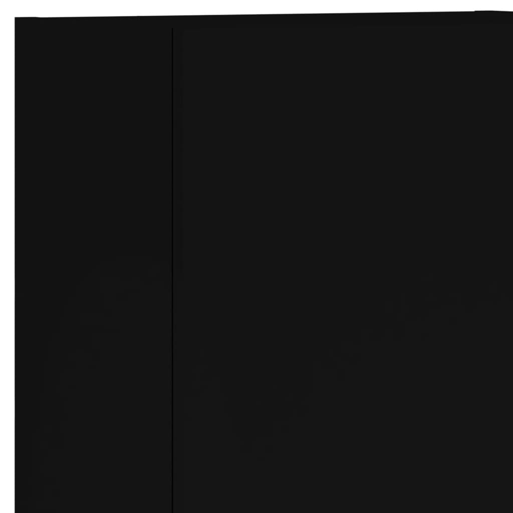 vidaXL 5-dijelni zidni TV elementi crna od konstruiranog drva